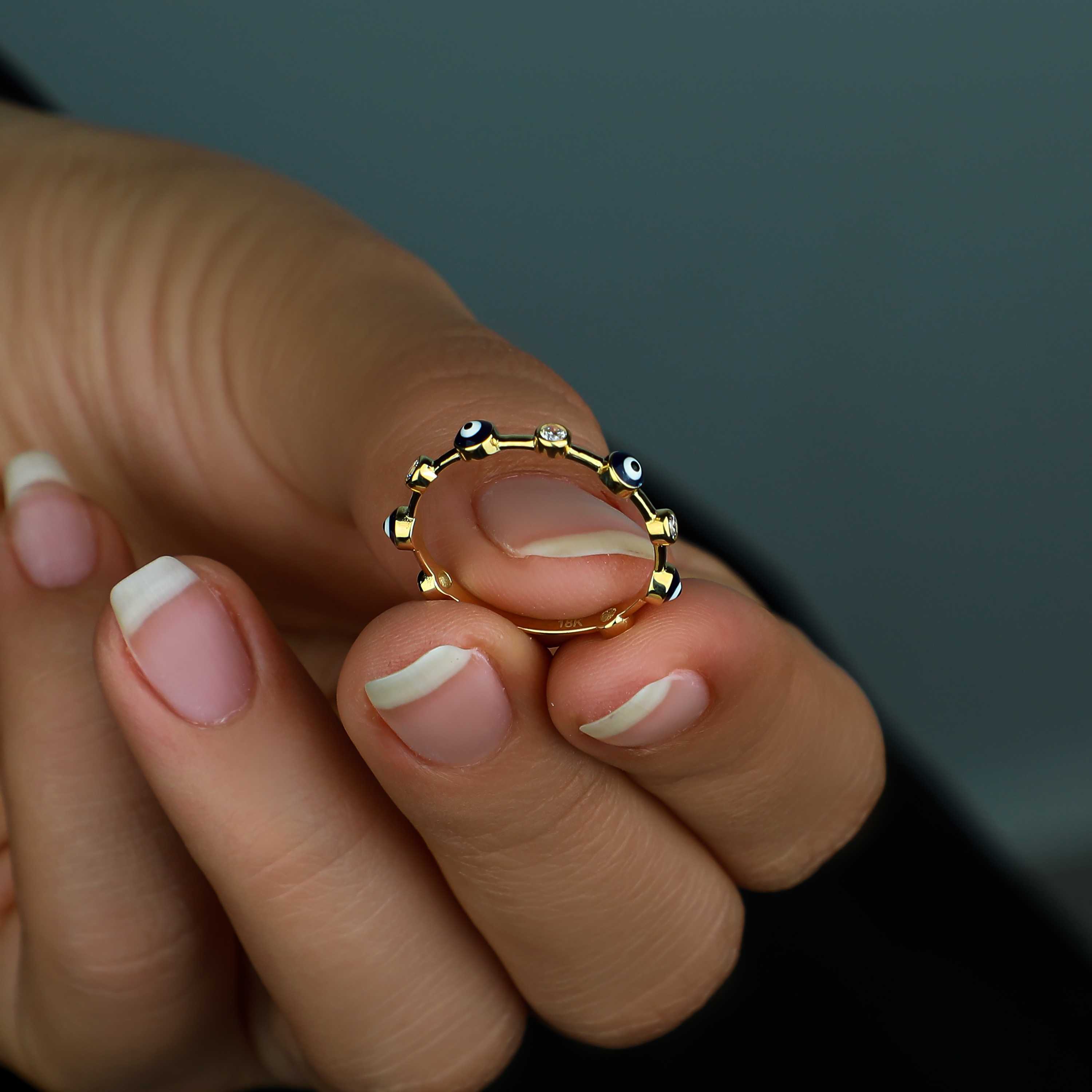 18 karat gold Haysa ring, made in Turkey