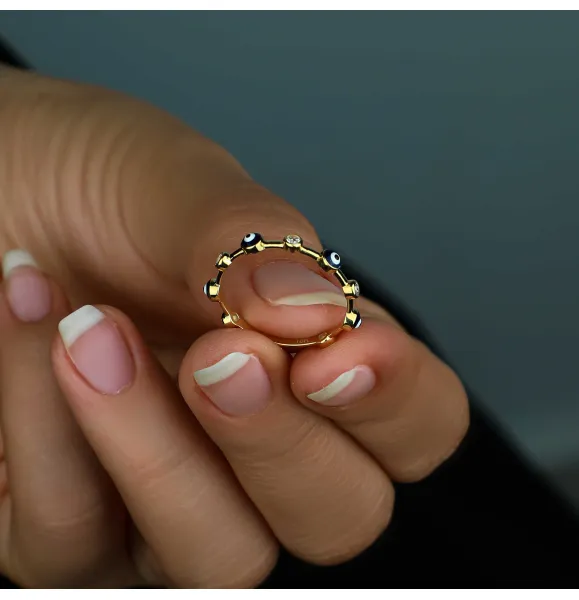 18 karat gold Haysa ring, made in Turkey