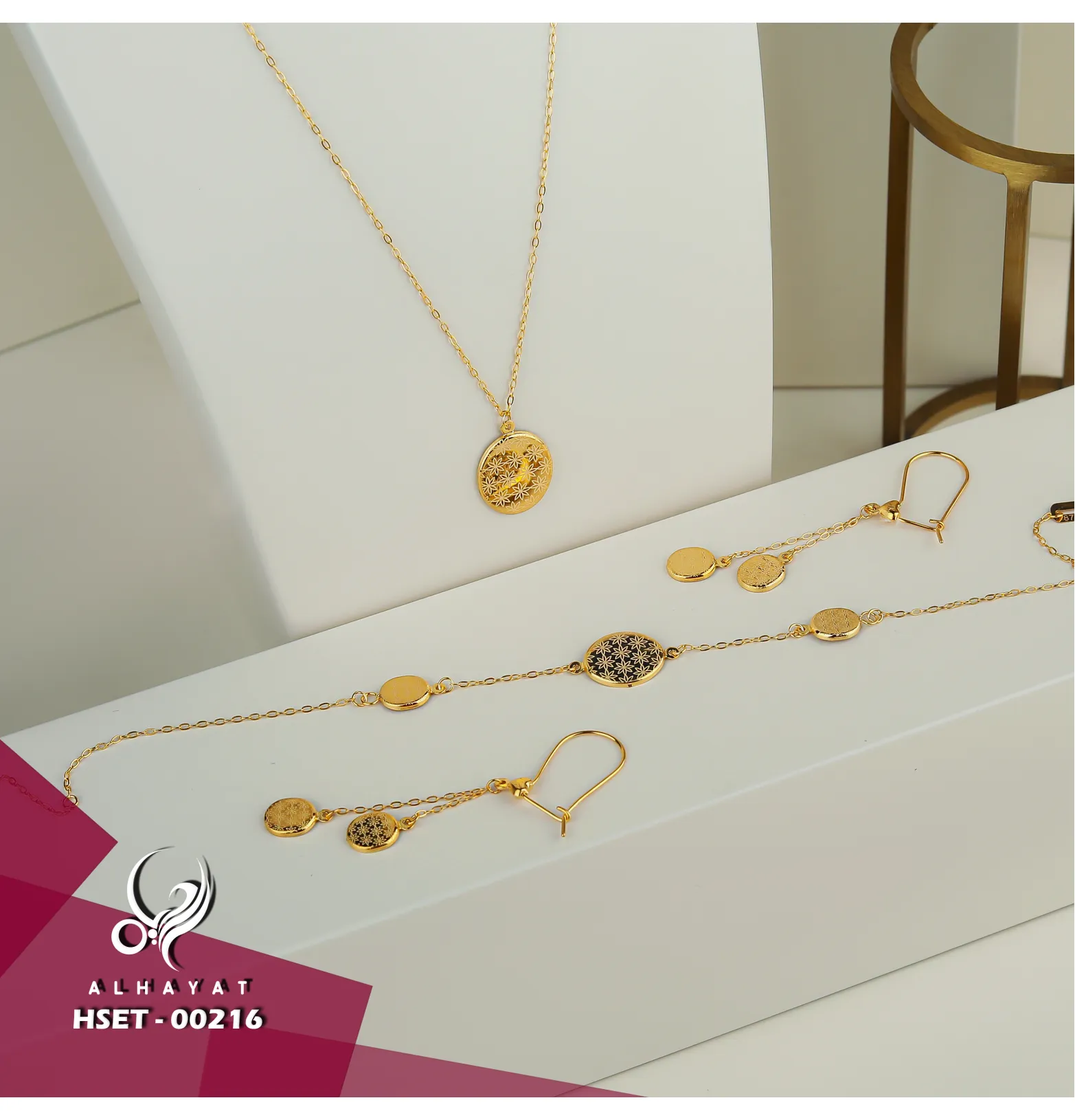 21 karat gold set, Turkish made