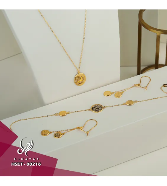 21 karat gold set, Turkish made