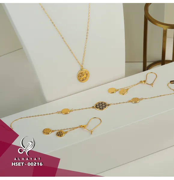 21 karat gold set, Turkish made