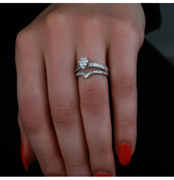 18 karat gold ring, made in Turkey