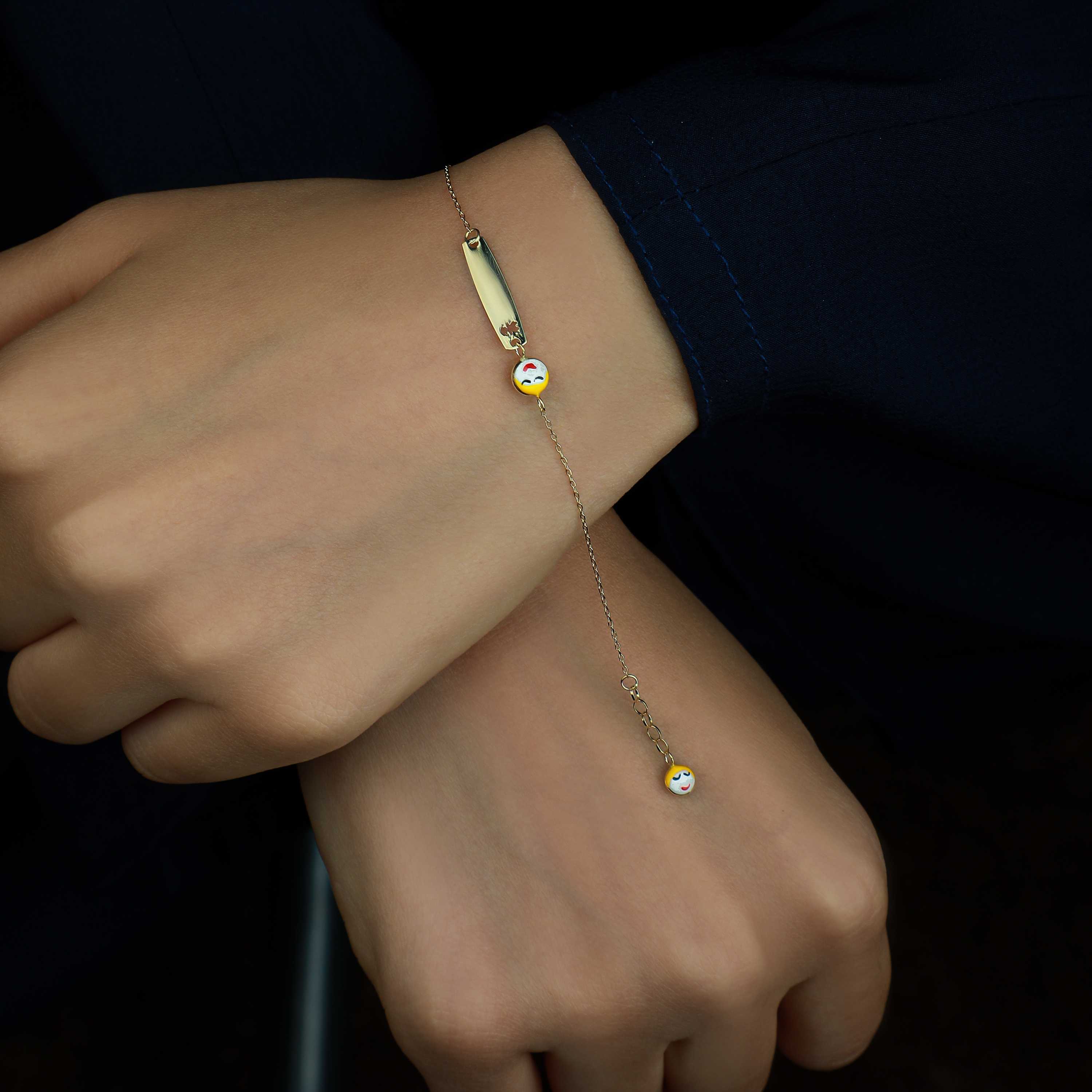 18-karat gold children's bracelet, made in Turkey 18-karat gold children's bracelet, made in Turkey