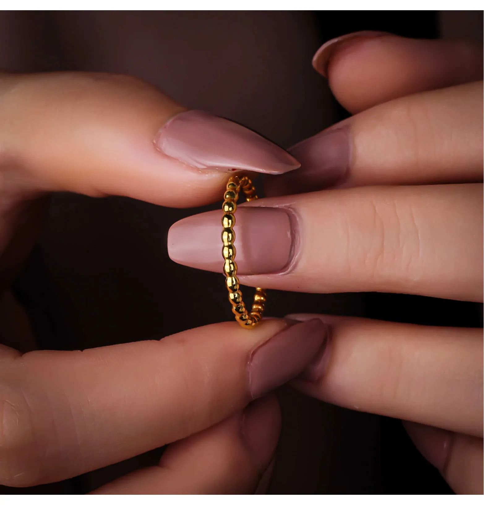 21 karat gold Haysa ring, made in Turkey