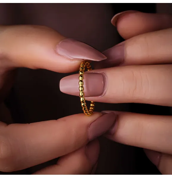 21 karat gold Haysa ring, made in Turkey