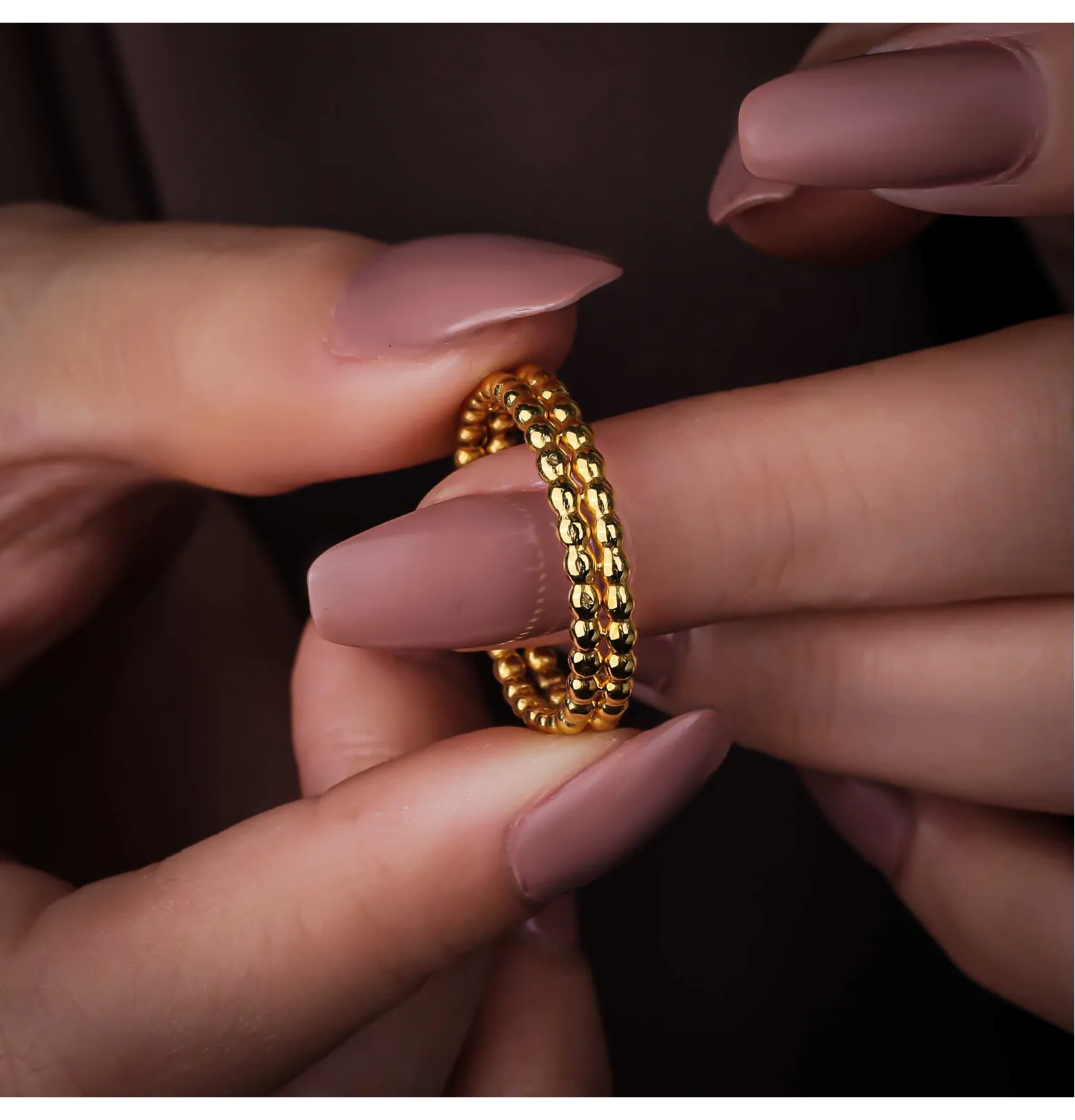21 karat gold Haysa ring, made in Turkey