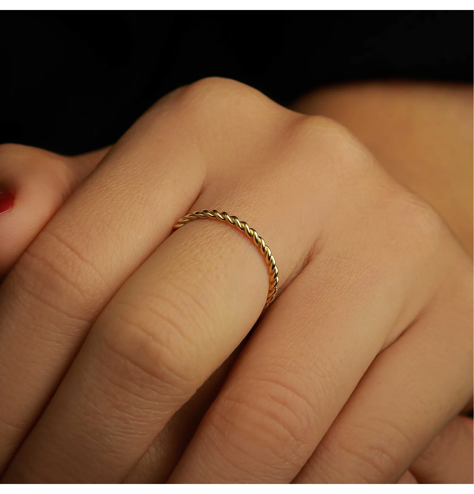 18 karat gold Haysa ring, made in Turkey