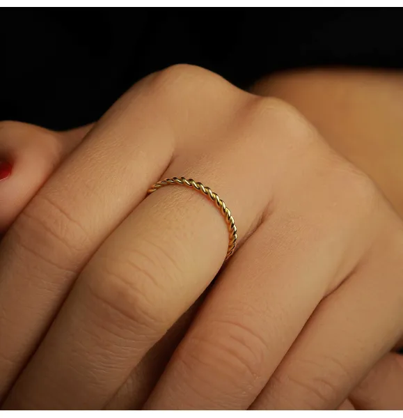 18 karat gold Haysa ring, made in Turkey