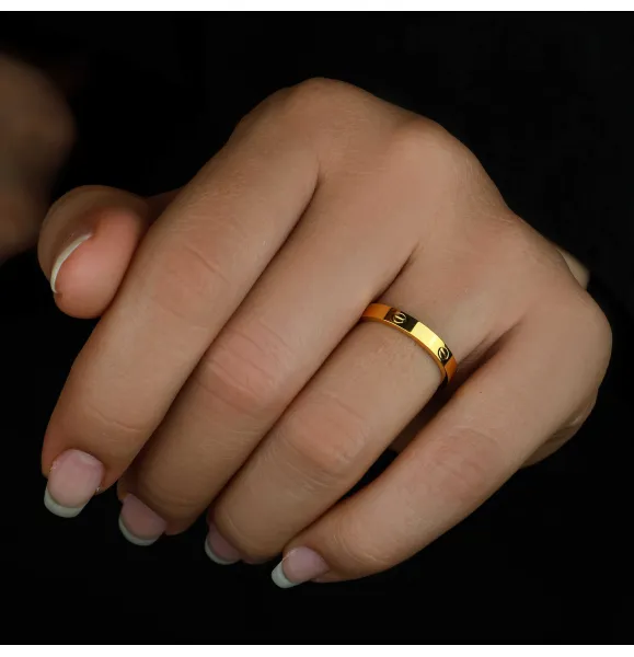 21 karat gold wedding ring, made in Turkey