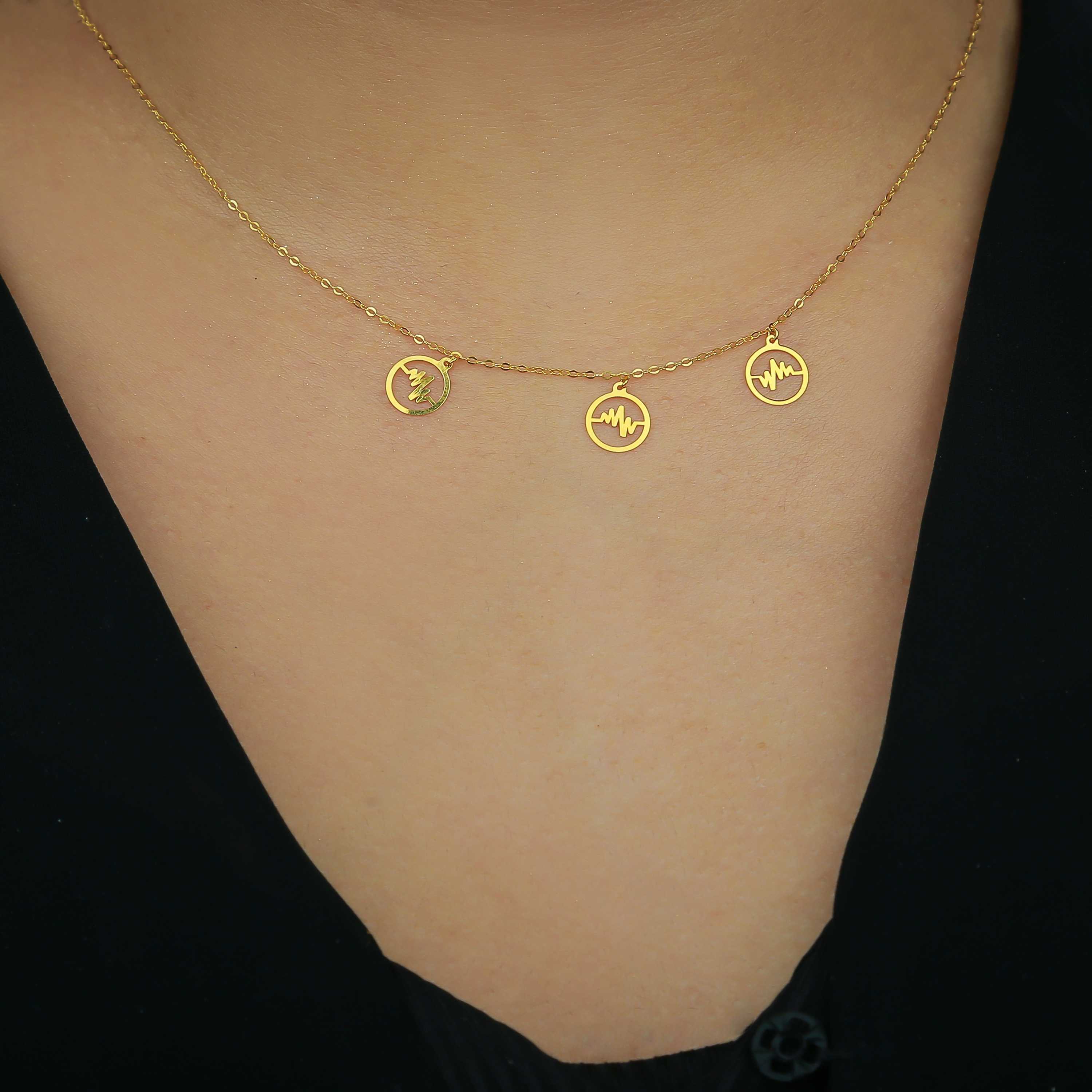 21-karat gold choker, made in Turkey