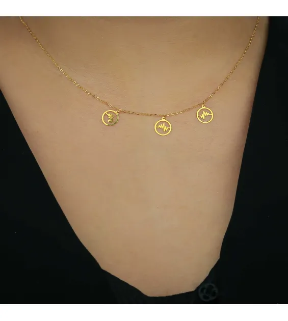 21-karat gold choker, made in Turkey
