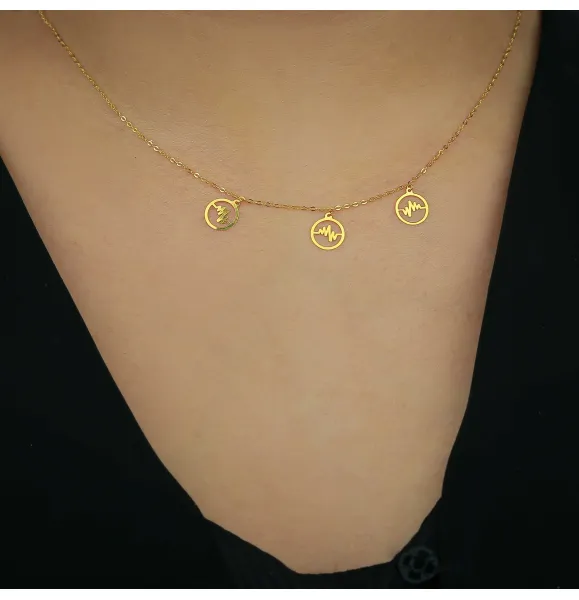 21-karat gold choker, made in Turkey