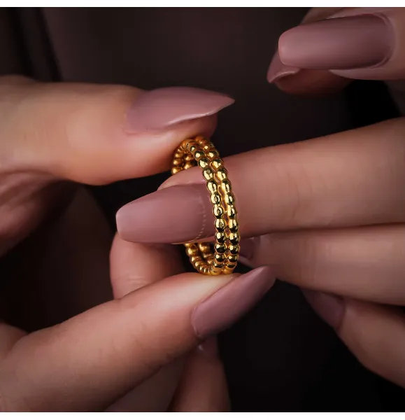 21 karat gold Haysa ring, made in Turkey