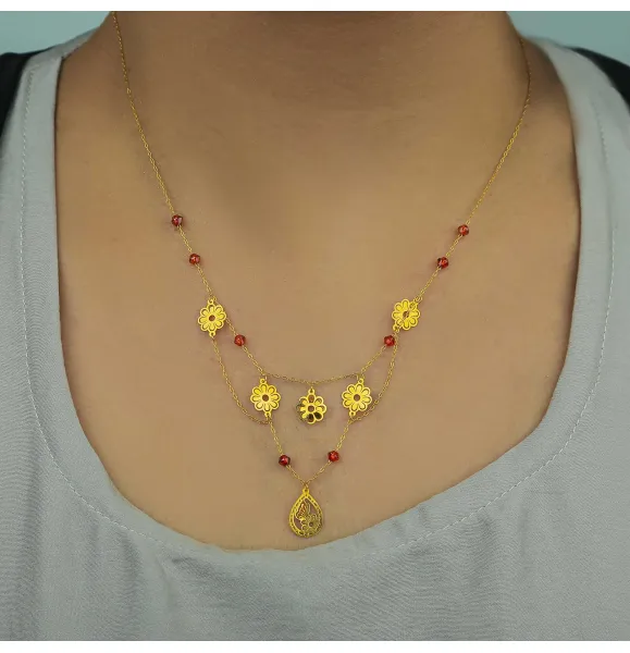 21 karat gold choker, made in Turkey