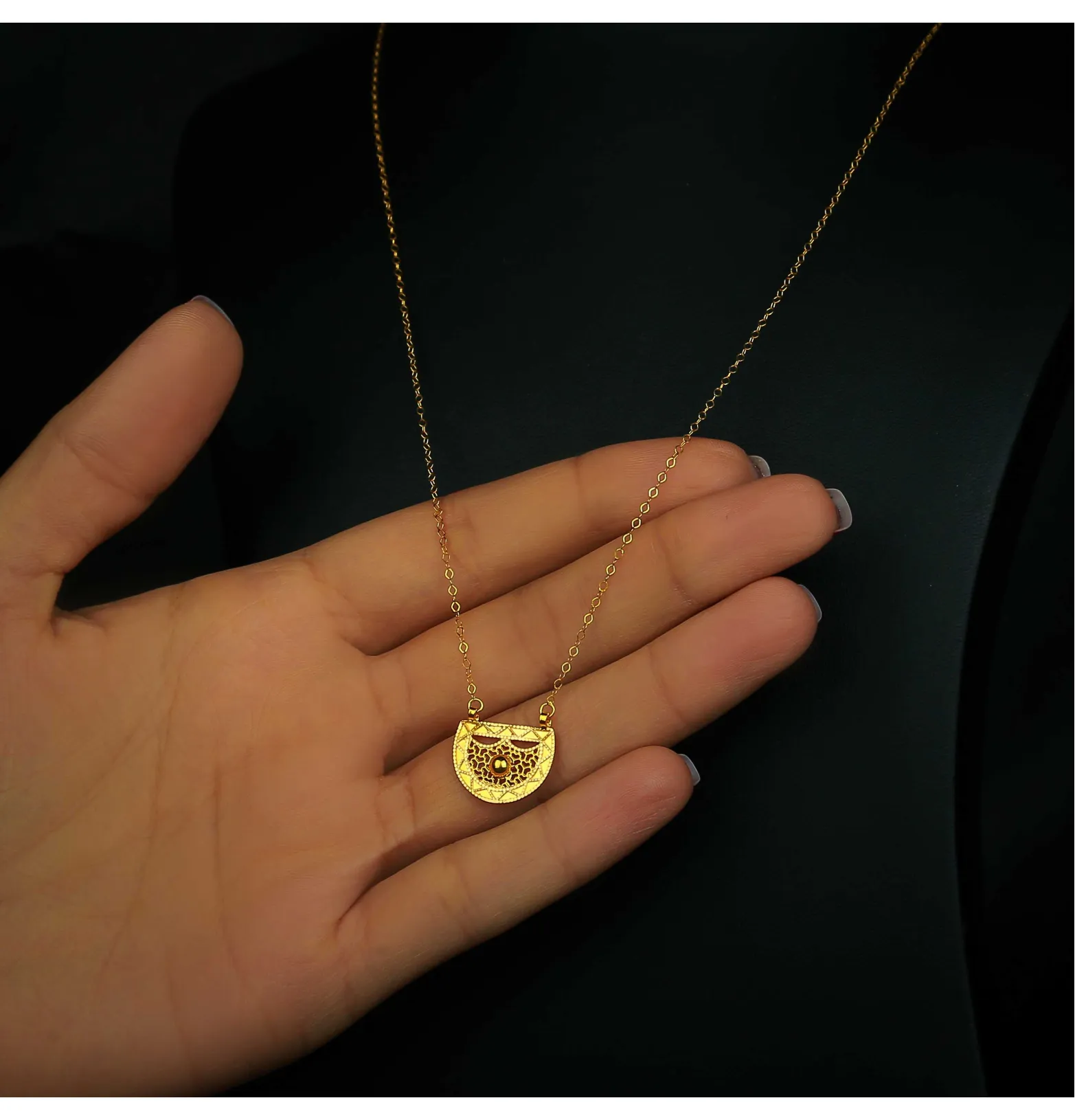 21 karat gold necklace, Turkish made