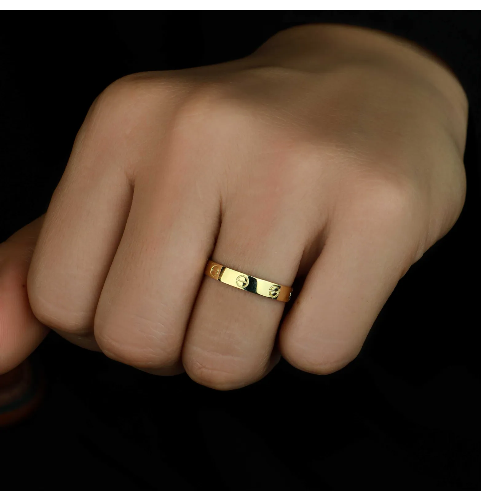 18 karat gold wedding ring, made in Turkey
