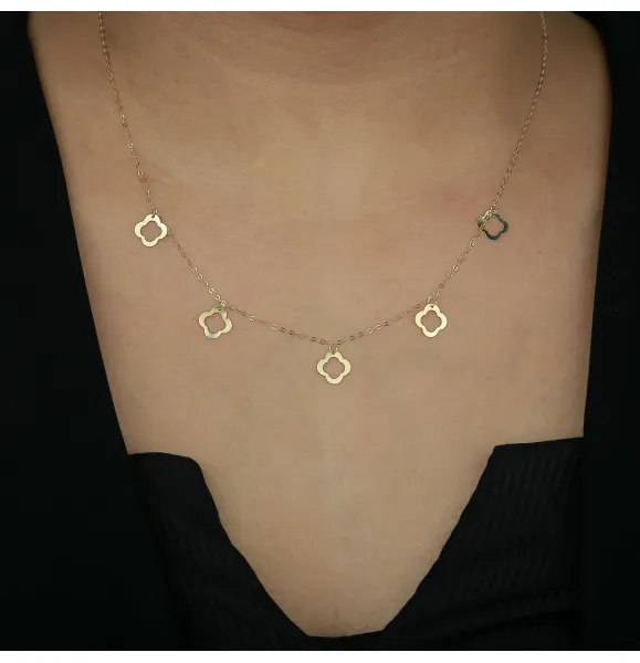 18 karat gold choker, made in Turkey