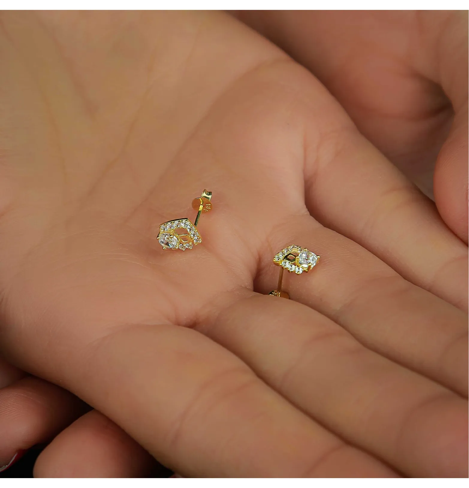 18 karat gold net ring, made in Turkey