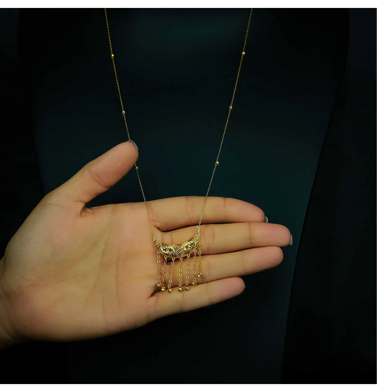 21 karat gold necklace, Turkish made