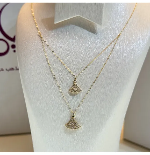 18 karat gold choker, made in Turkey