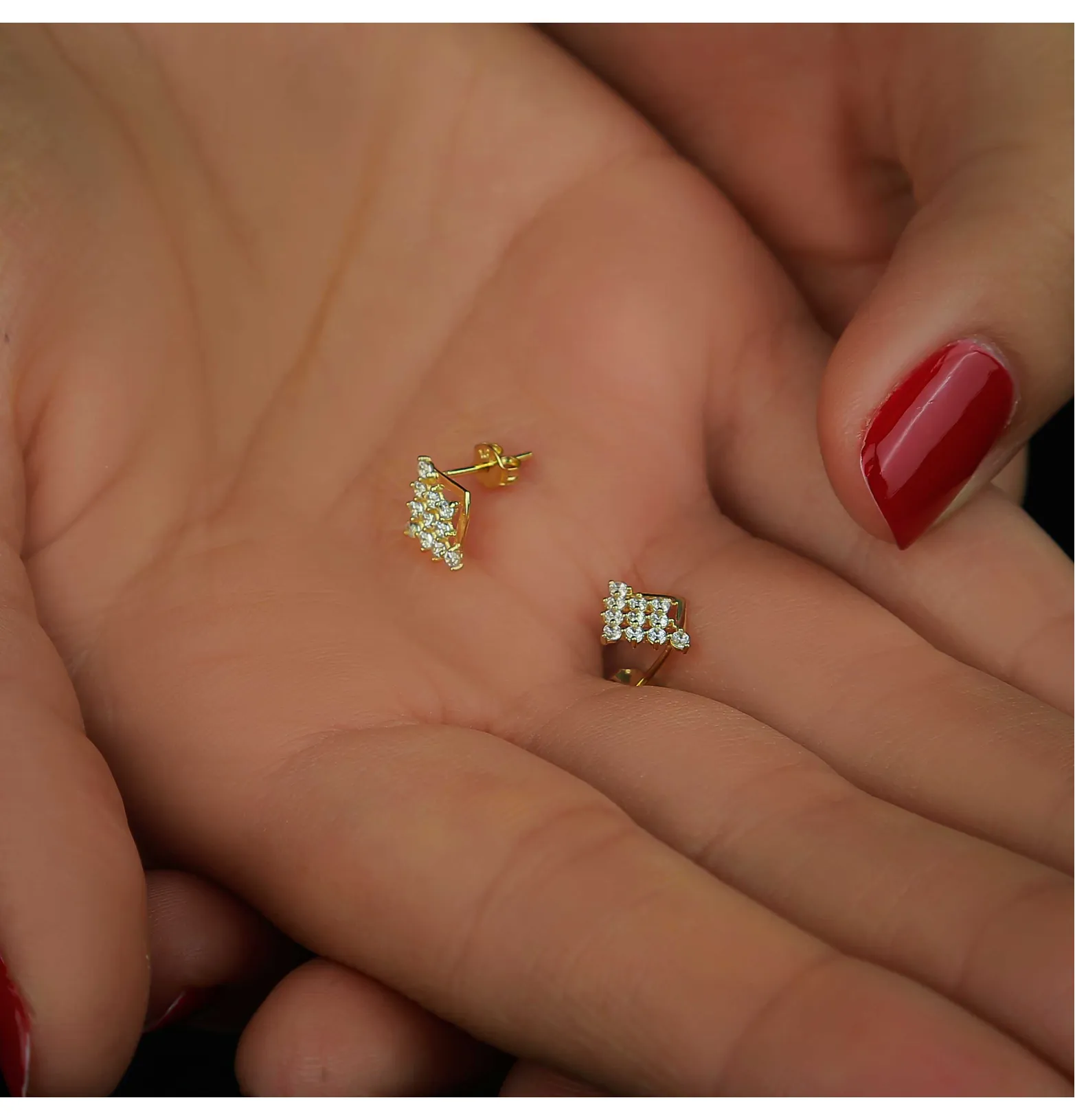 18 karat gold net ring, made in Turkey