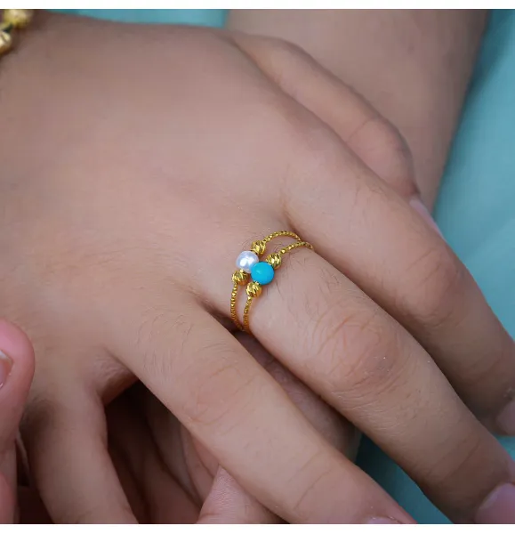 21 karat gold ring, Turkish made