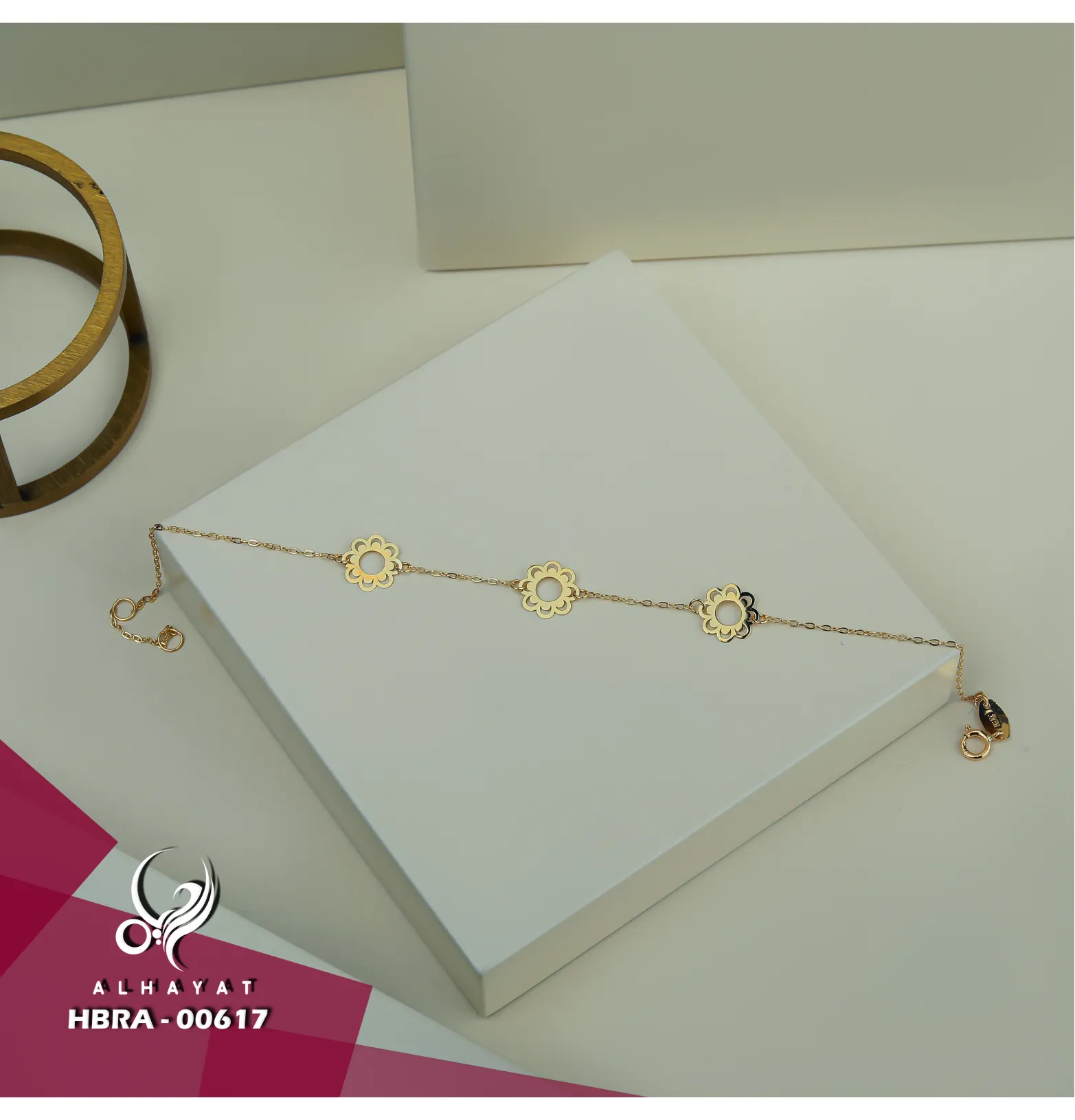 18 karat gold bracelet, made in Turkey