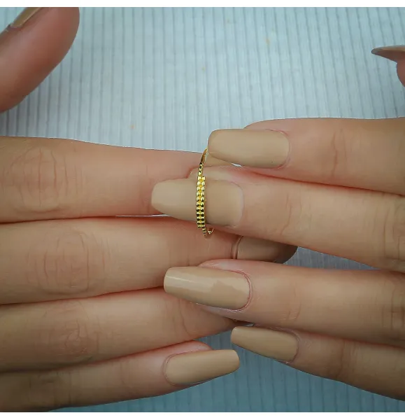 18 karat gold Haysa ring, made in Turkey