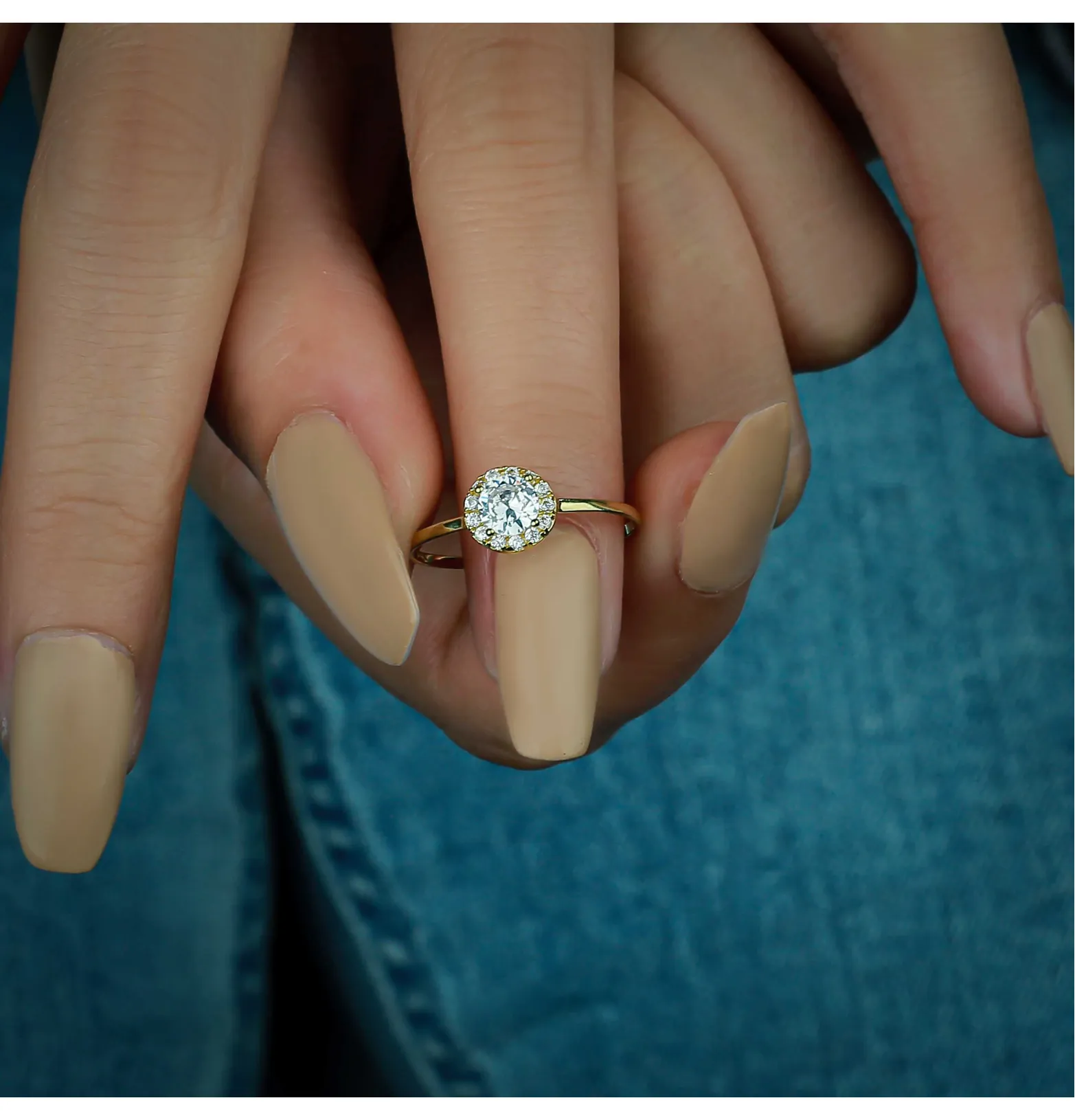 18 karat gold ring, Turkish made