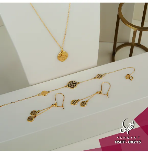 21 karat gold set, Turkish made