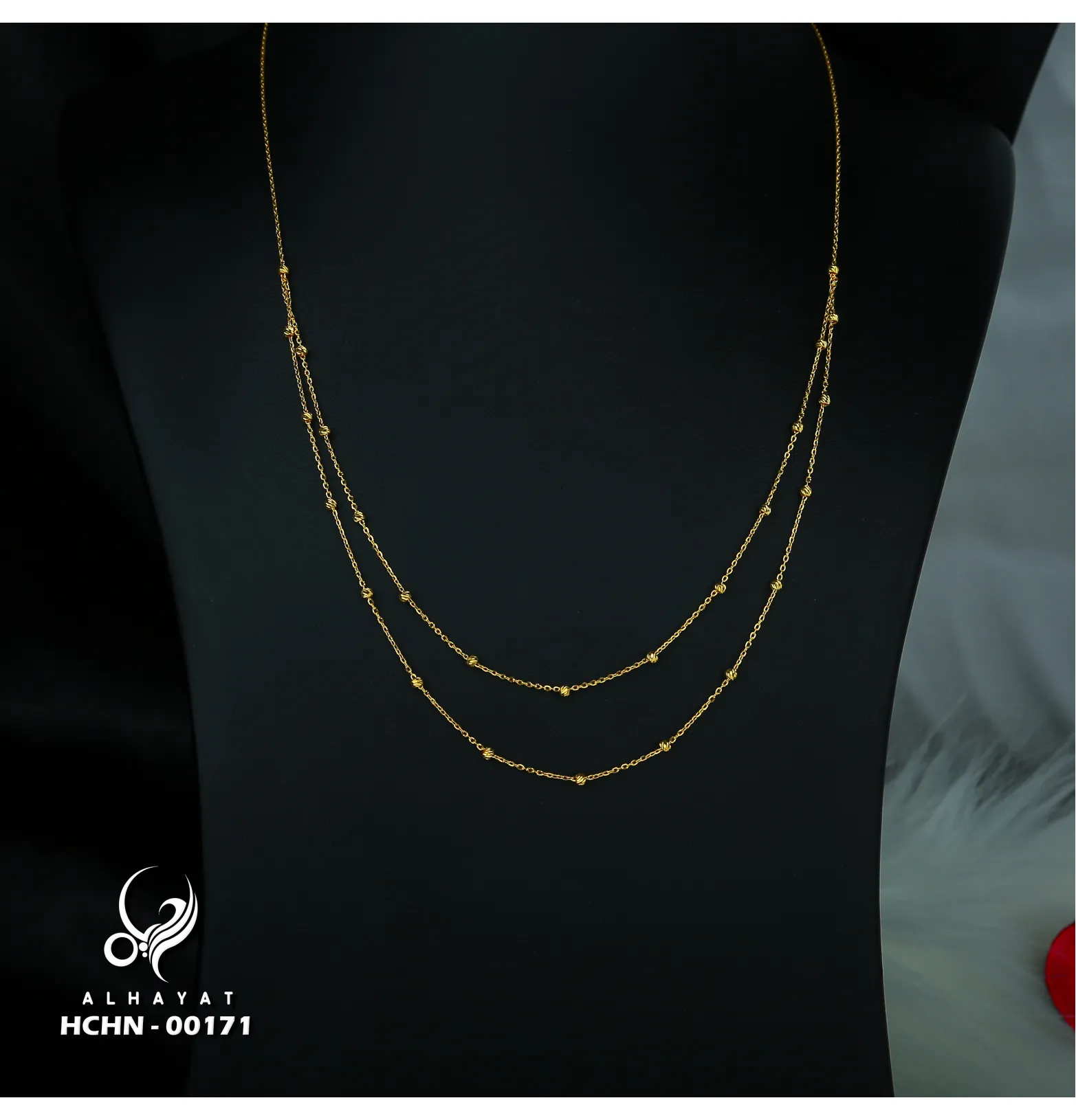 21 karat gold choker, made in Turkey