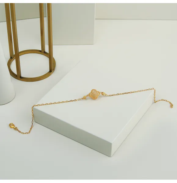 21 karat gold bracelet, Turkish made - (H-697)