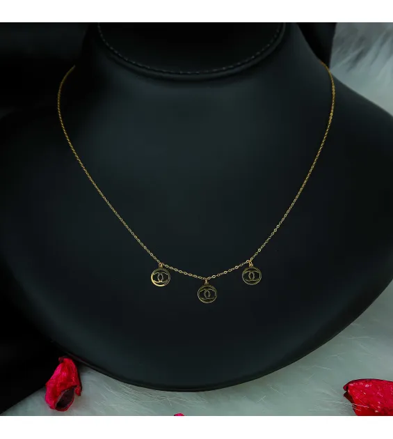 21-karat gold choker, made in Turkey