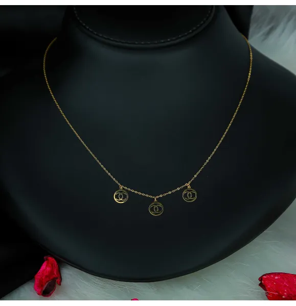 21-karat gold choker, made in Turkey