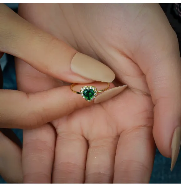 18 karat gold ring, Turkish made