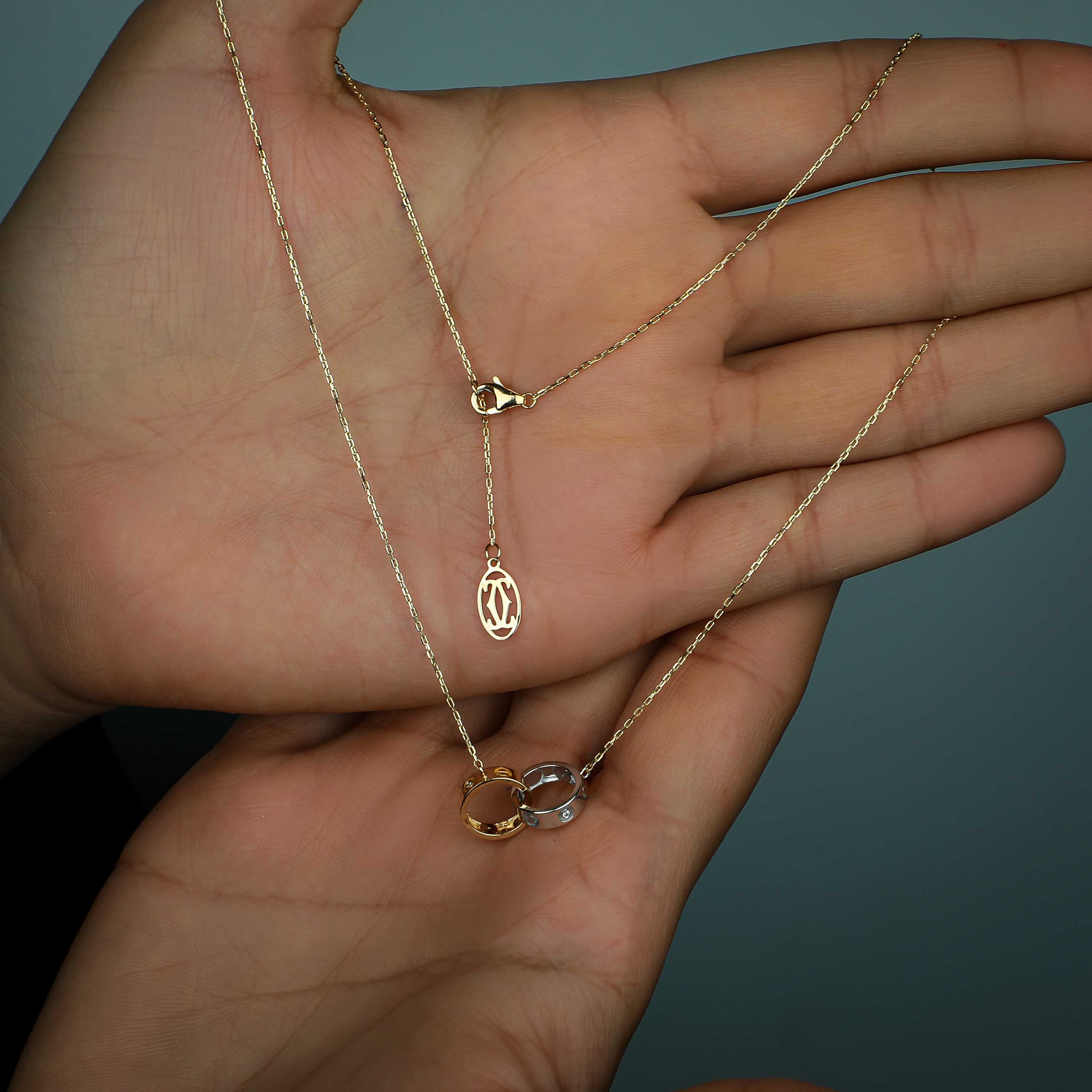 18 karat gold choker, made in Turkey