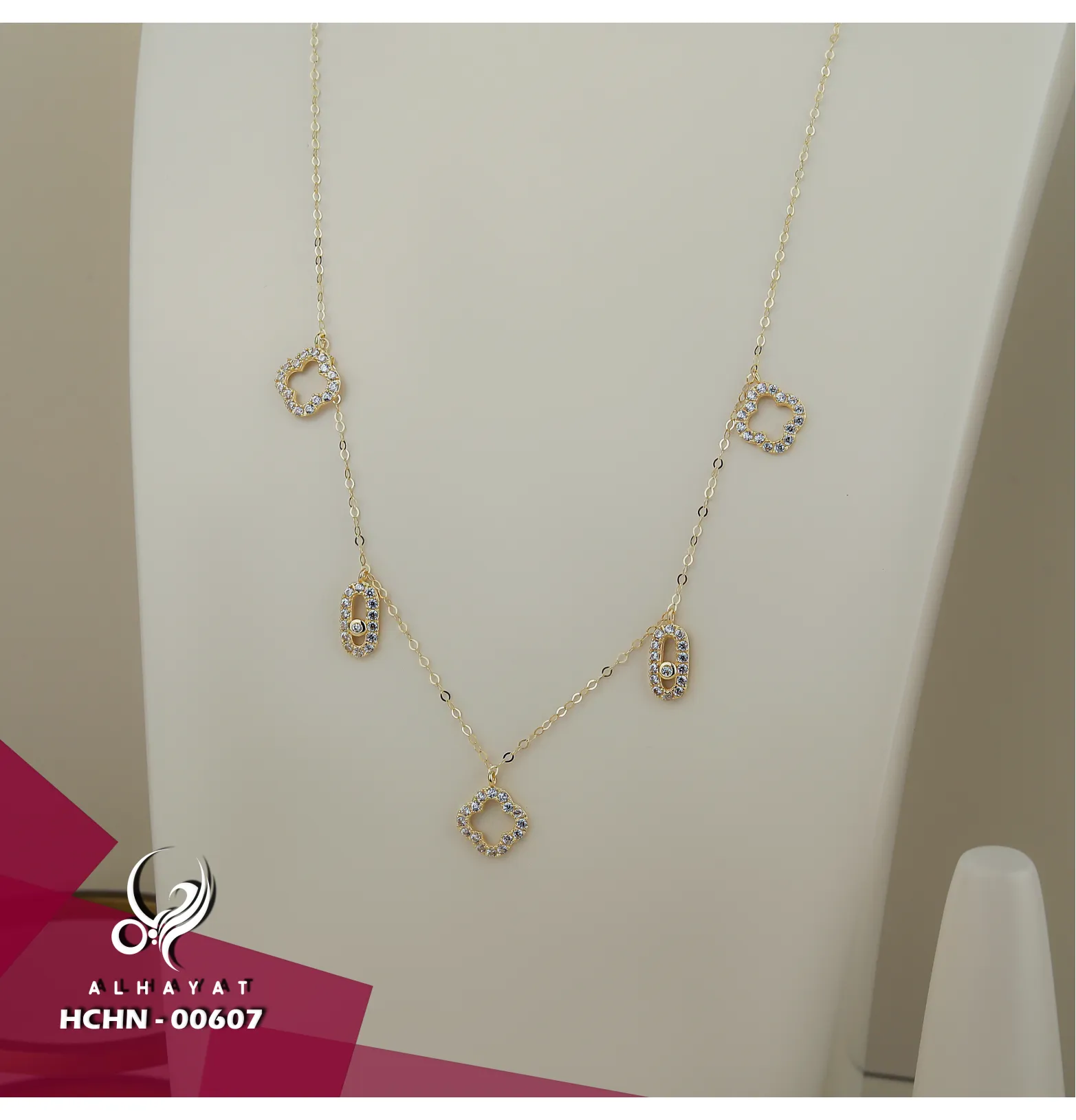 18 karat gold choker, made in Turkey