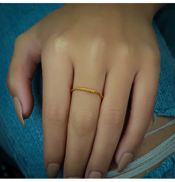 21 karat gold Haysa ring, made in Turkey