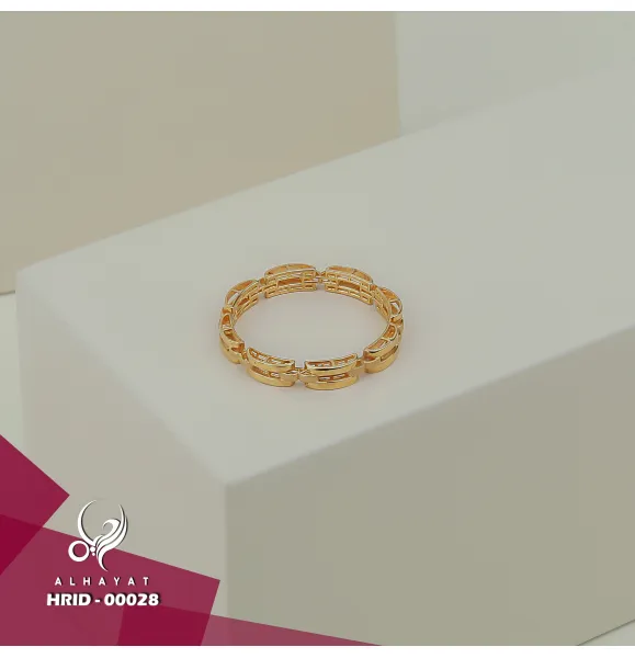 18 karat gold Haysa ring, made in Turkey