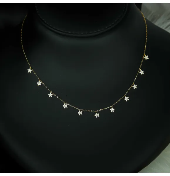 18 karat gold choker, made in Turkey