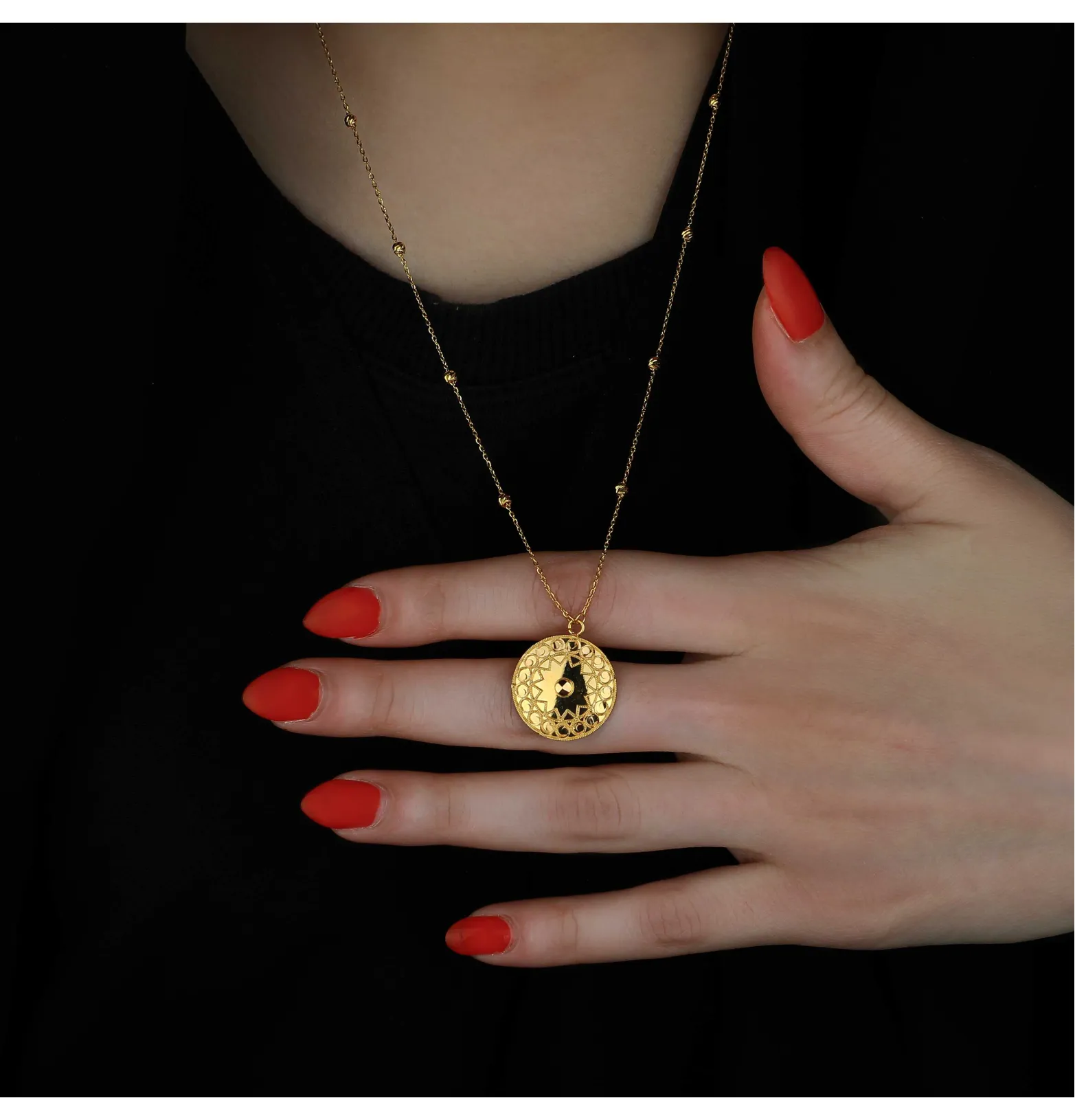 21 karat gold necklace, Turkish made