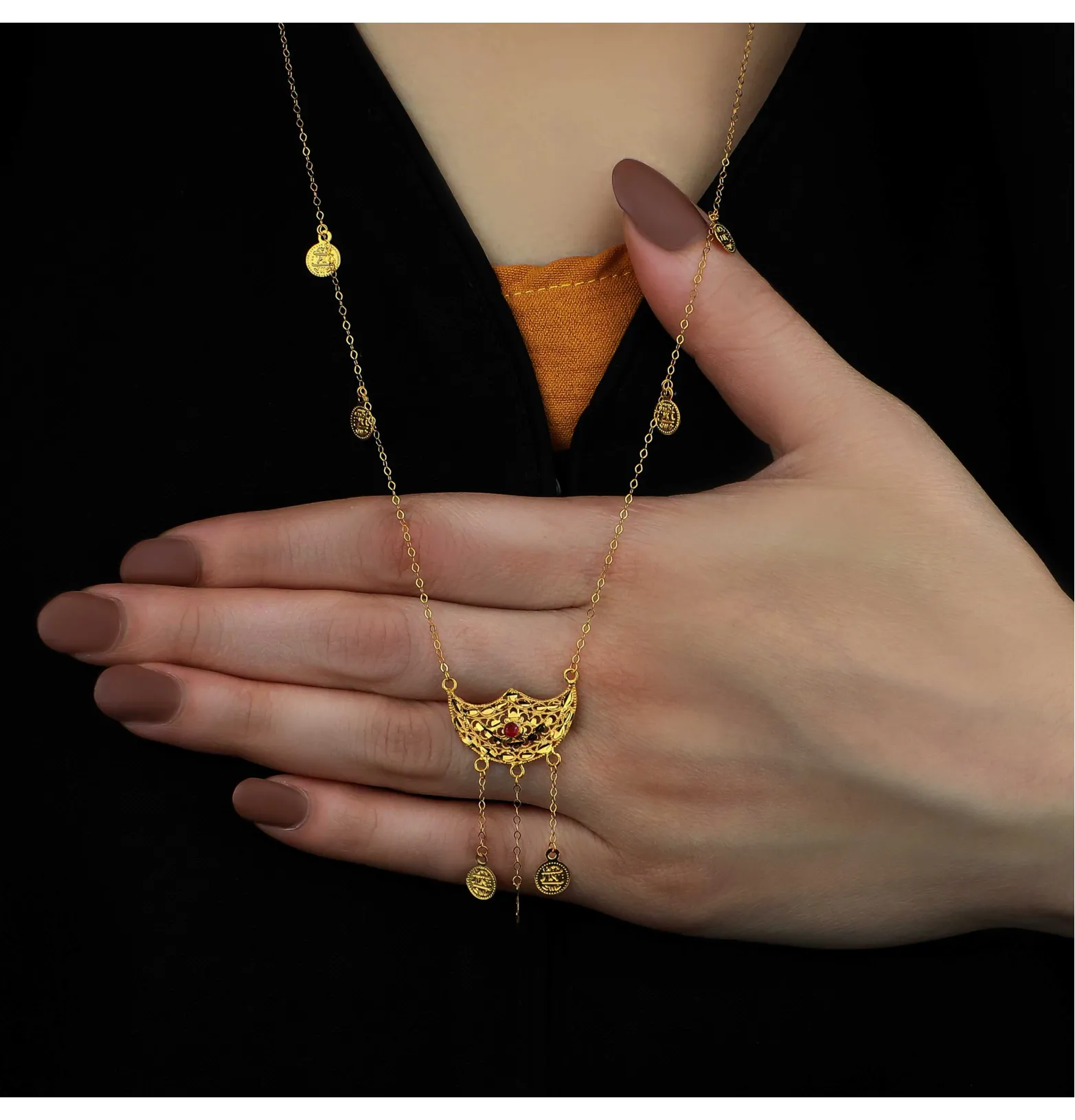 21 karat gold necklace, Turkish made