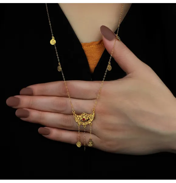 21 karat gold necklace, Turkish made