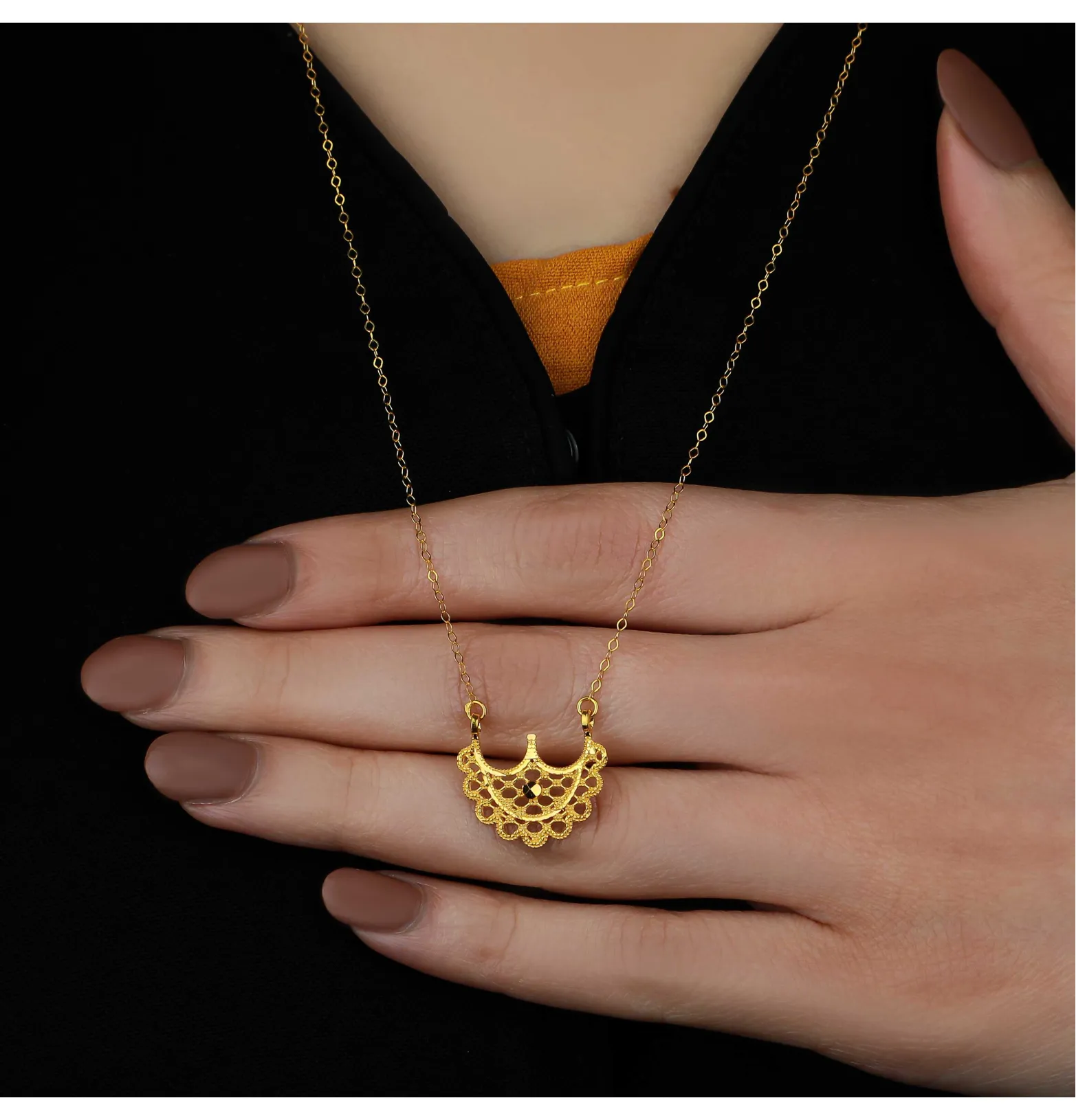 21 karat gold necklace, Turkish made