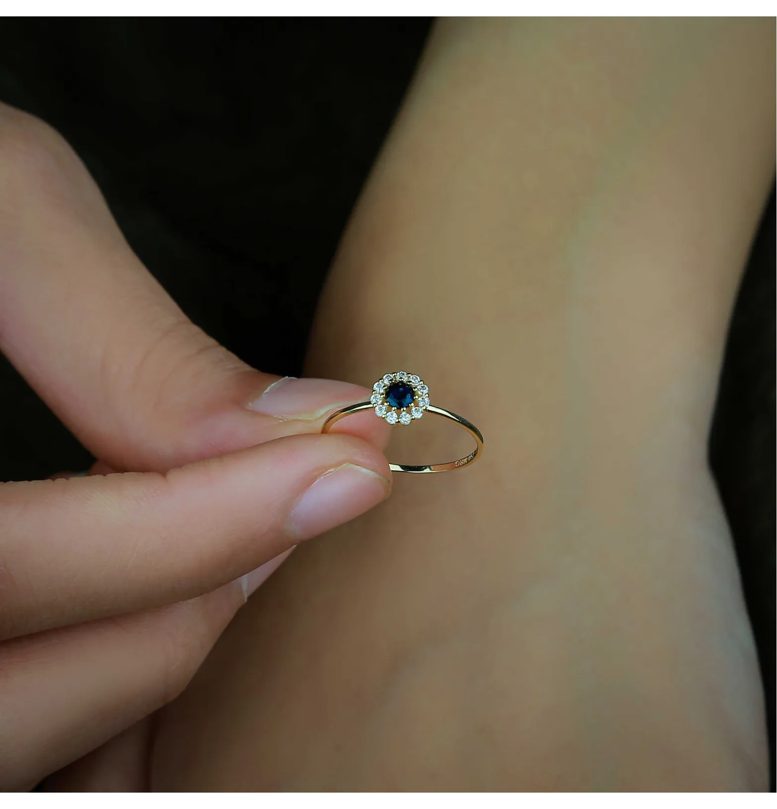 18 karat gold ring, Turkish made