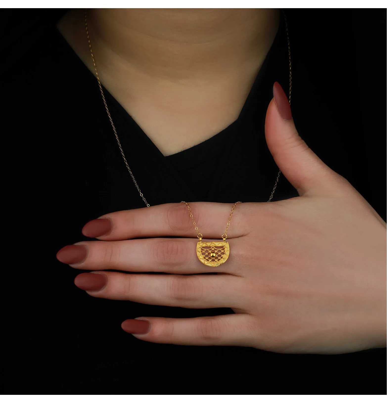 21 karat gold necklace, Turkish made
