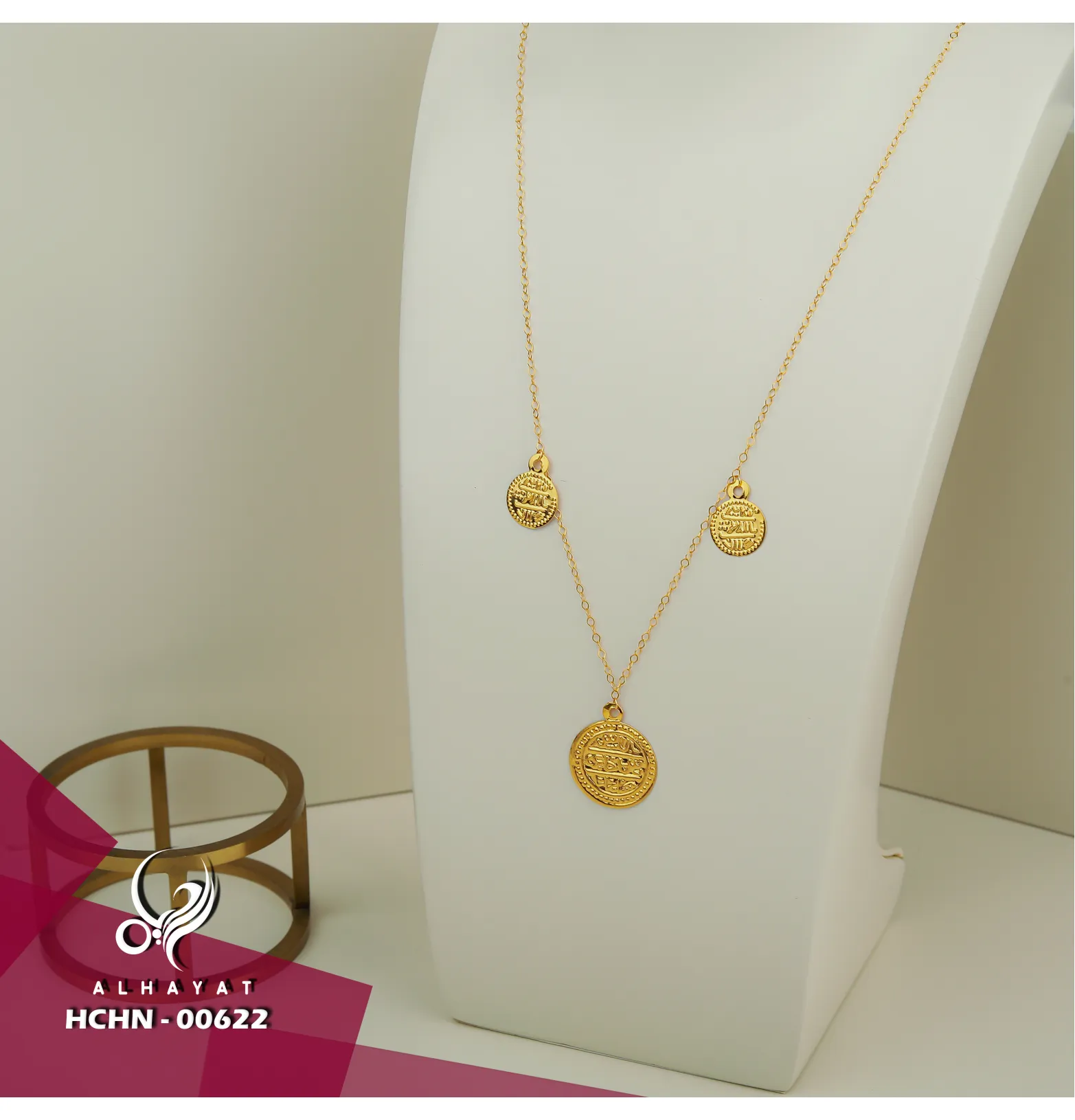 21 karat gold choker, made in Turkey