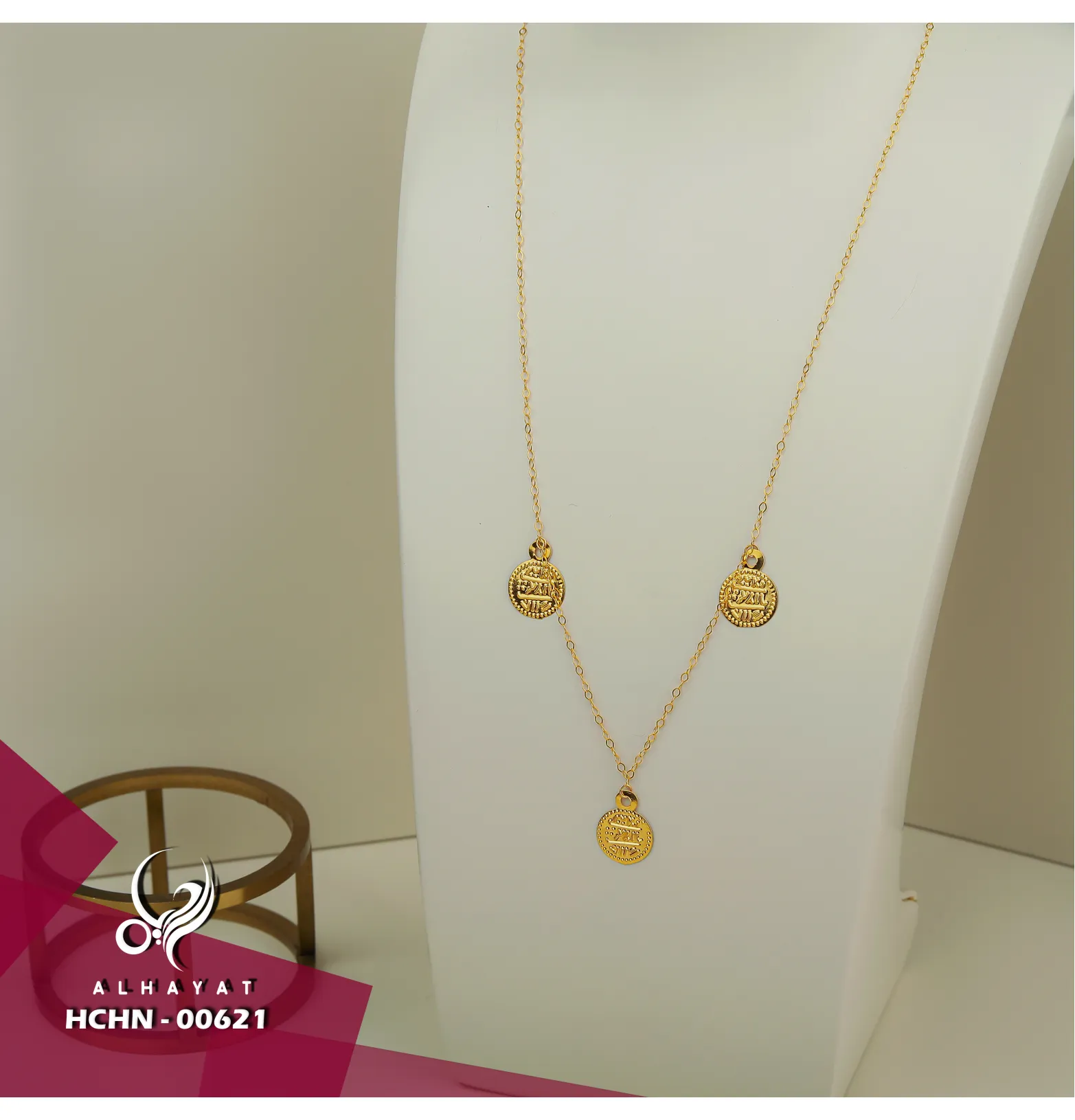 21 karat gold choker, made in Turkey