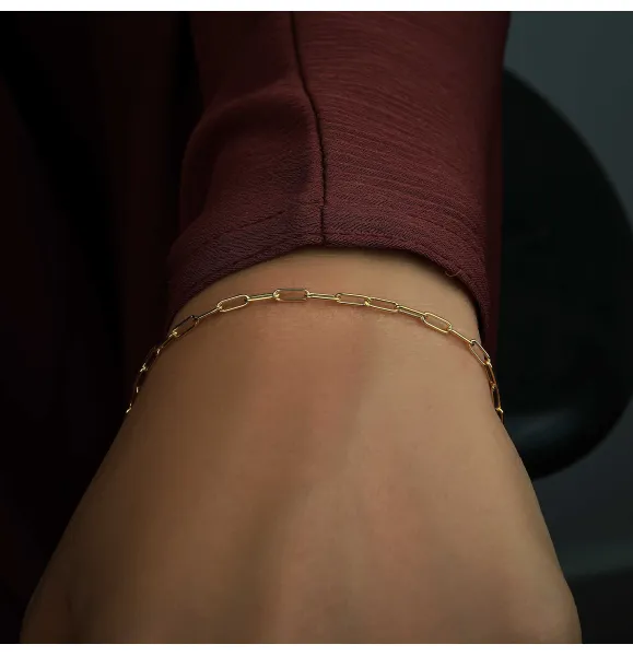 18 karat gold bracelet, made in Turkey
