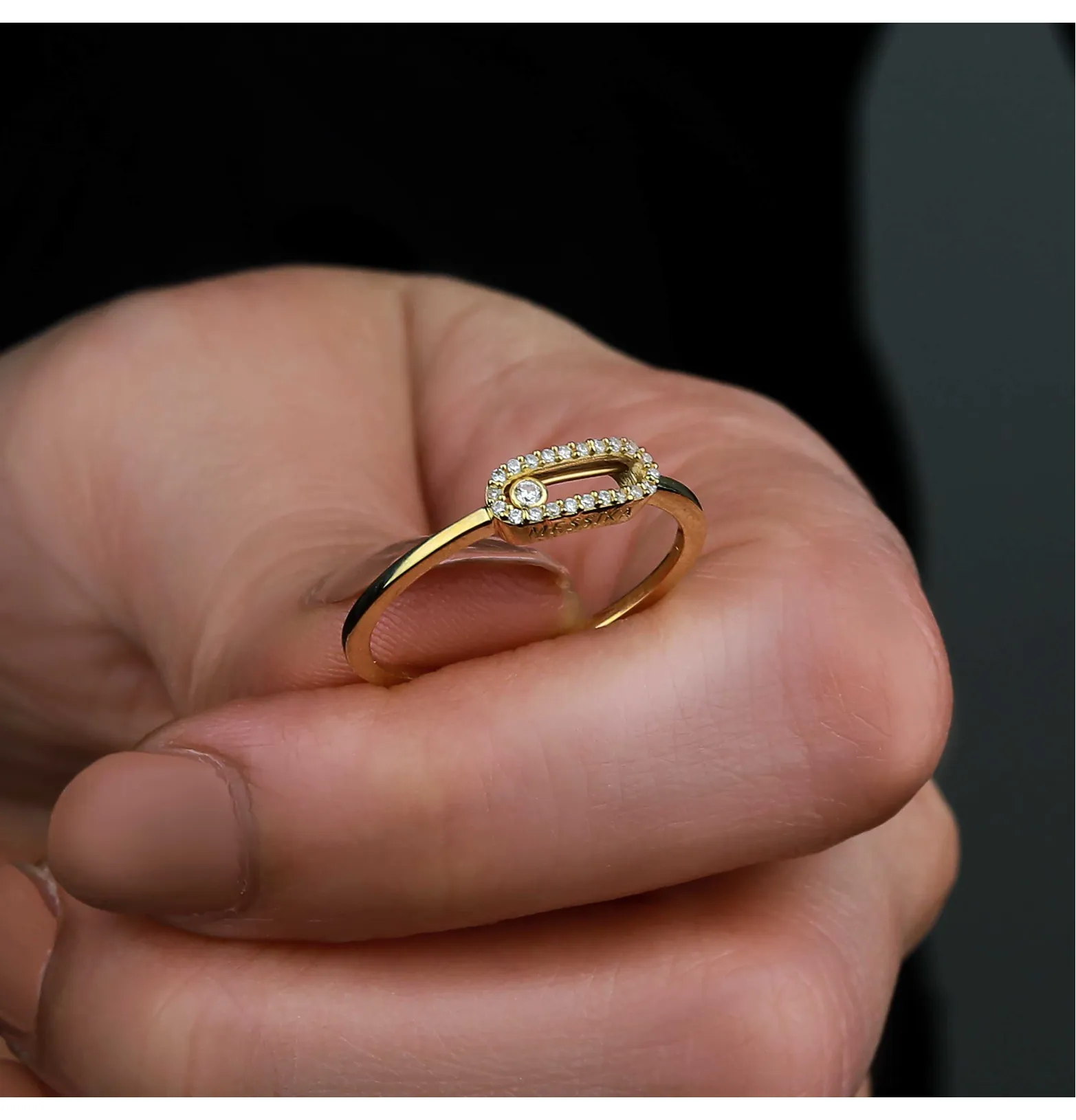 18 karat gold ring, Turkish made